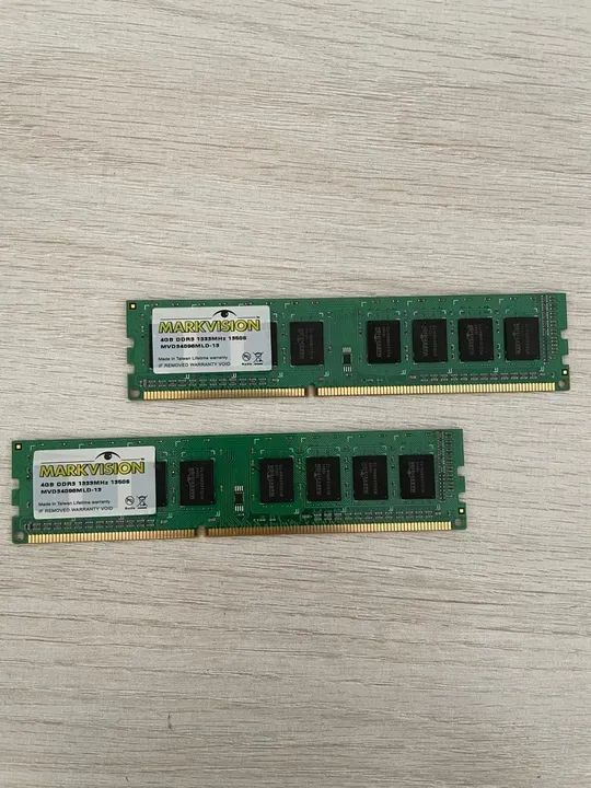 Memória RAM 2x4GB DDR3