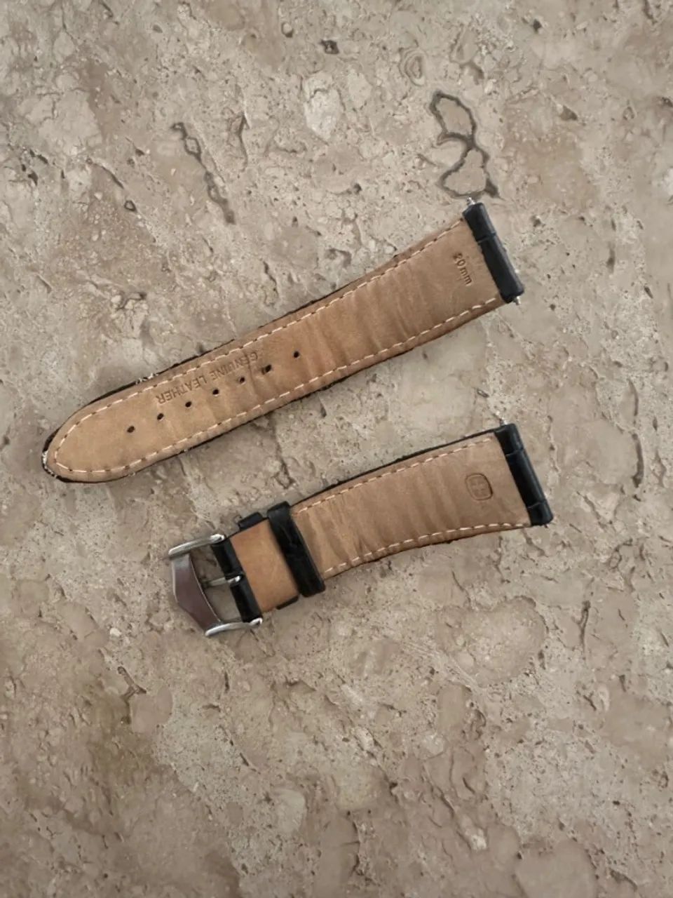 Pulseira Victorinox Couro 20mm "Croc" - Foto 2