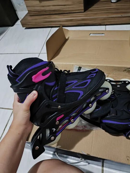PATINS PIXEL LIGHT - com rodas que brilham - Foto 2