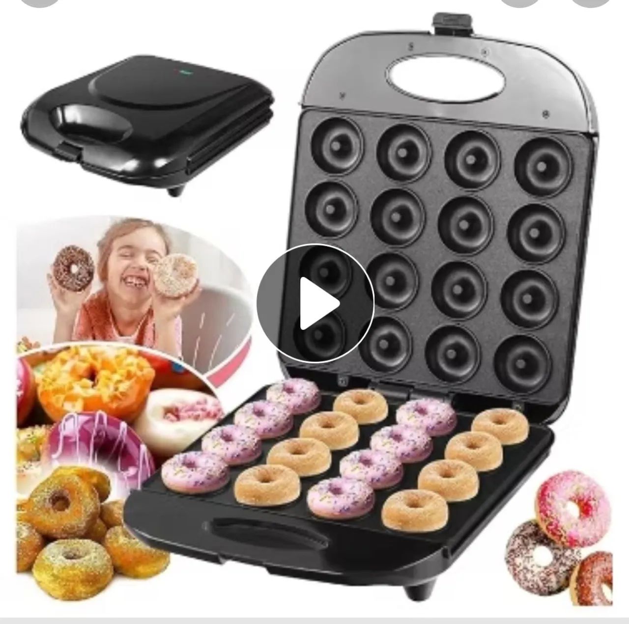 Máquina de Fazer Mini Donuts 12 em 1 - Foto 2