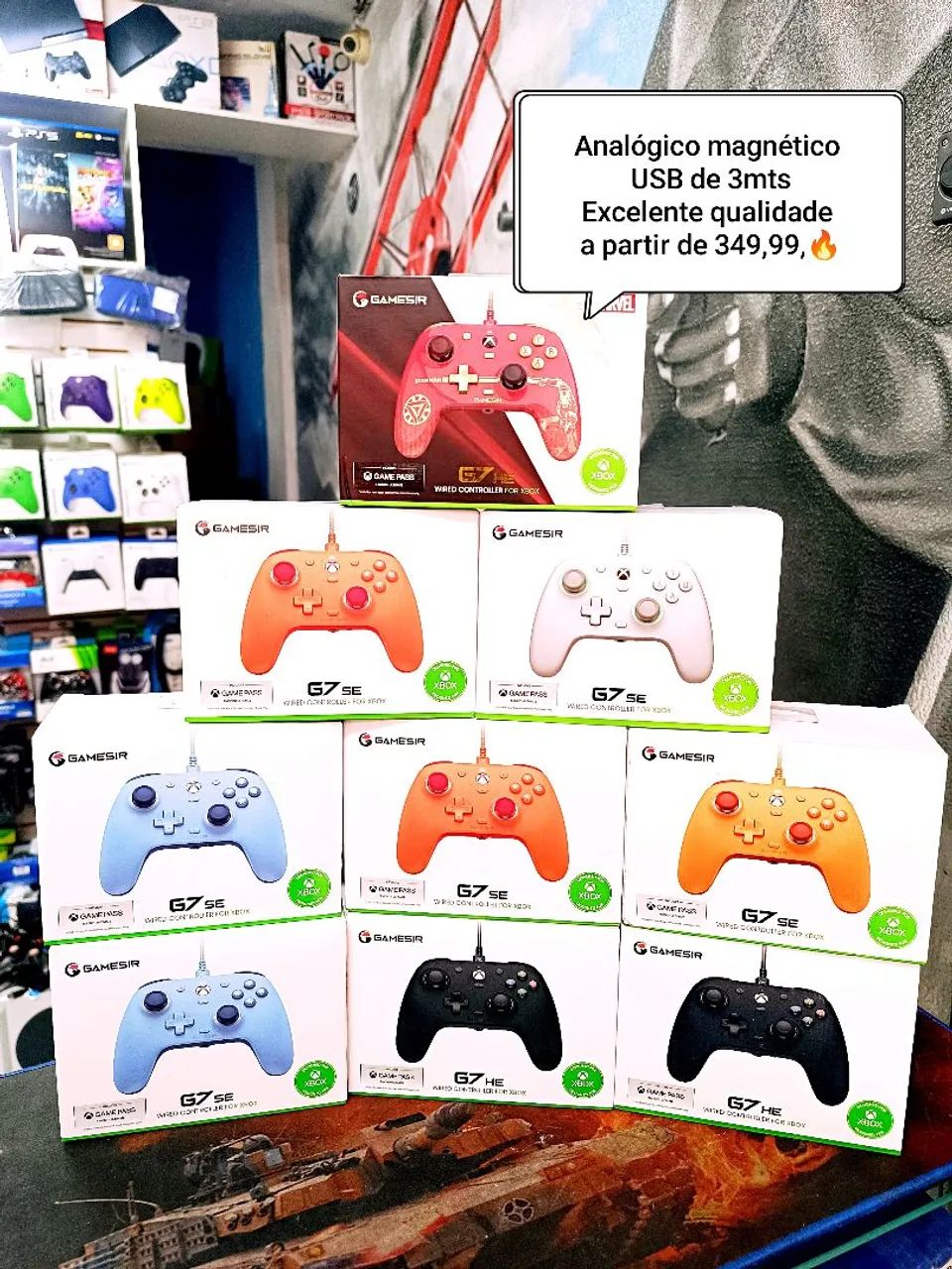 Controle Gamesir G7 com Hall effect. Compatível com Xbox séries e PC. Apenas 329,00!