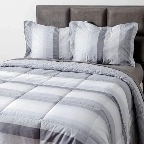 100% algodão 180 fios edredom casal urban Alasca dupla face novo