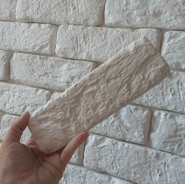 Tijolinhos Rústicos 3d modelo brick Branco (Gesso) - Foto 4
