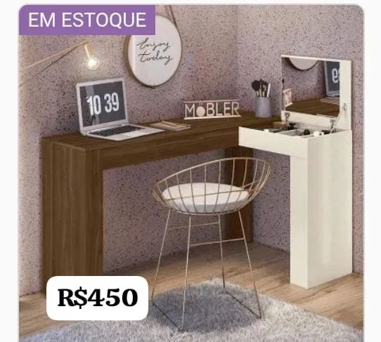 Penteadeira / Escrivaninha em L