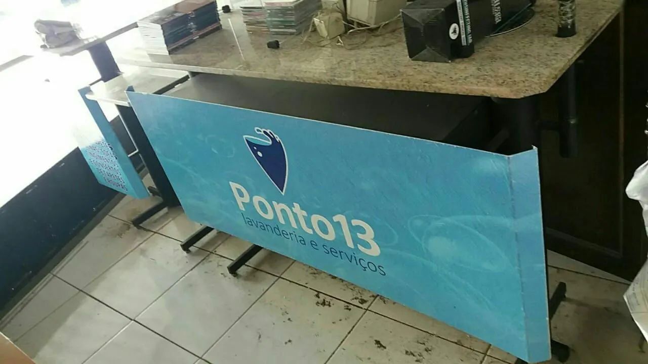Balcão de loja de granito e metal - Foto 2