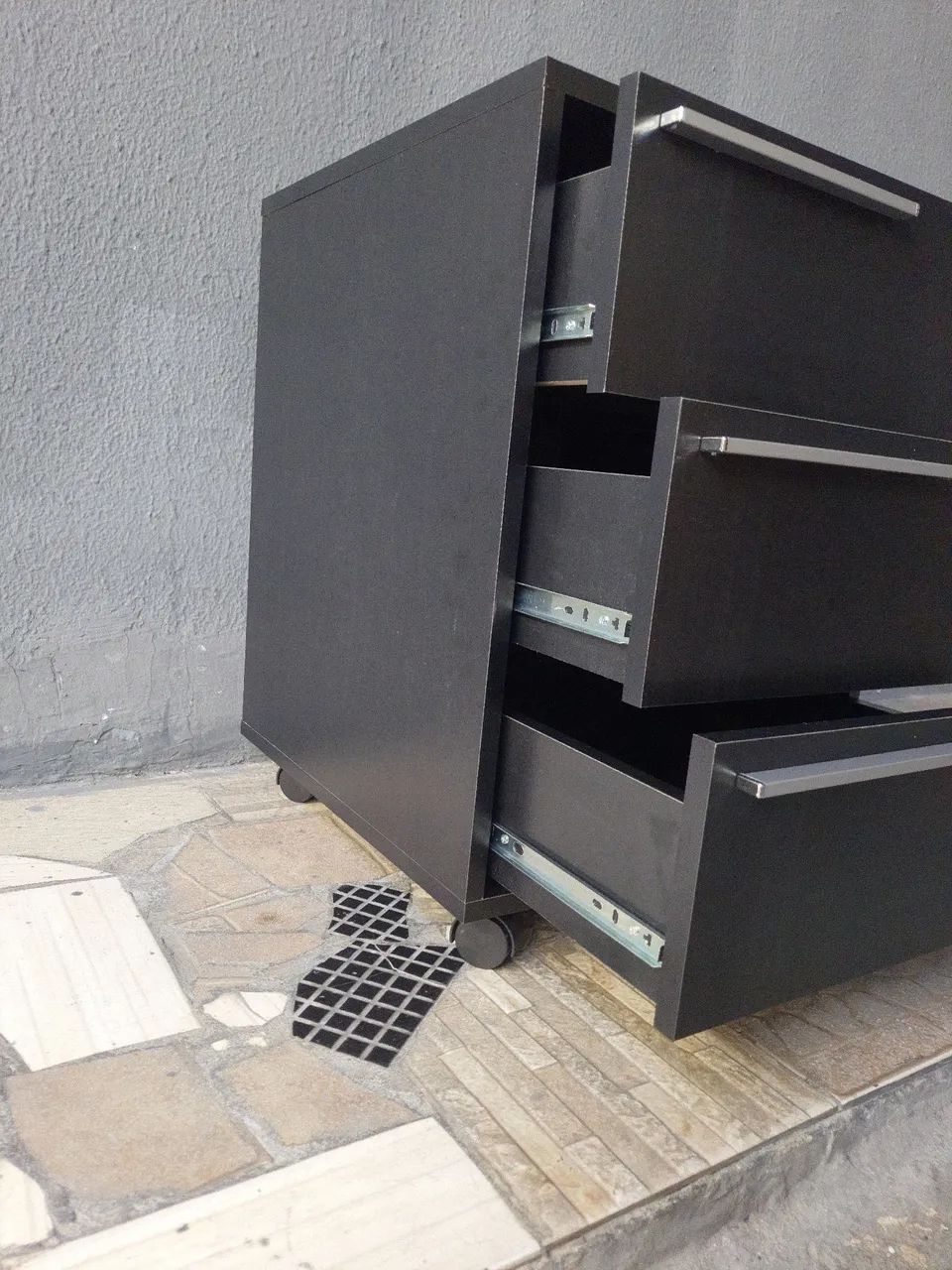 Gaveteiro 3 gavetas, com Rodinhas, NOVO, escritório, organização, quarto - Foto 2