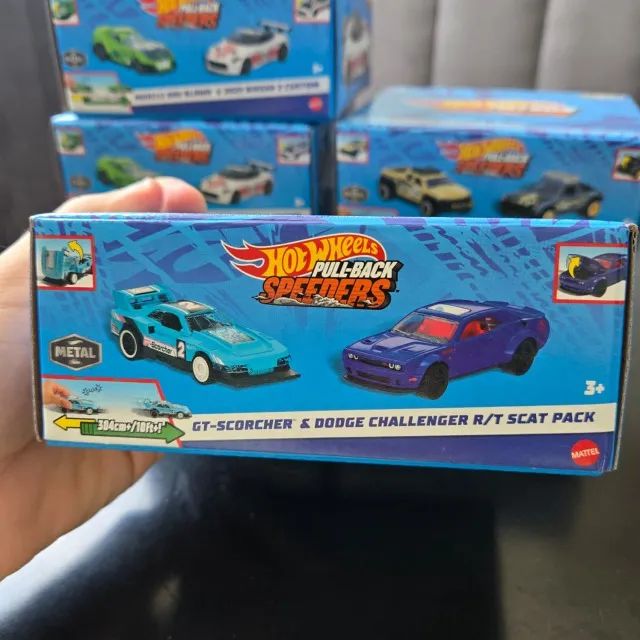 Kit Carrinhos Hot Wheels Pulback Speeders - Novo, Lacrado - Foto 2