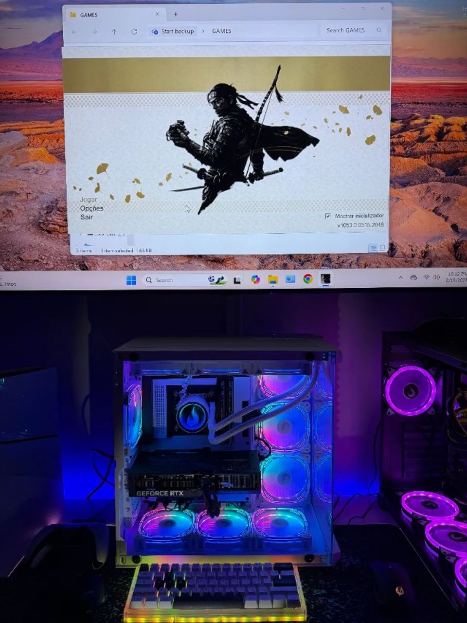 PC GAMER NZXT - I9 12900F - 32 GB RAM - RTX 3070 Gigabyte Eagle - zero - impecável  - Foto 2