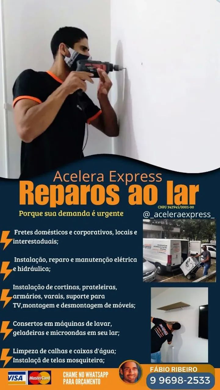 Transporte de carga (frete) e reparos para o lar