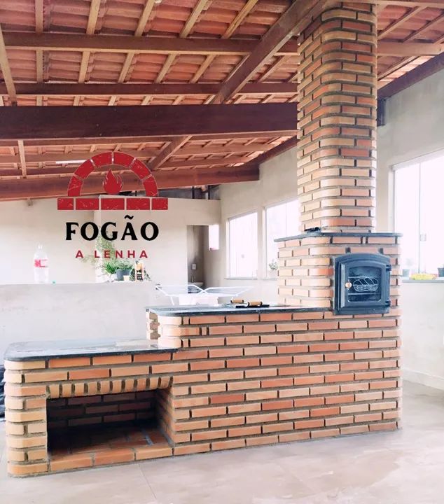 Churrasqueira com fogão a lenha e forno  - Foto 4
