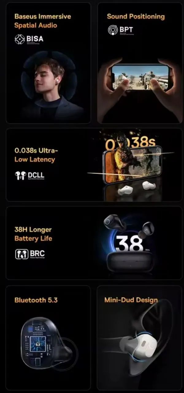 Fone Baseus Bowie Wm03 -  PROMOÇÃO - Foto 4