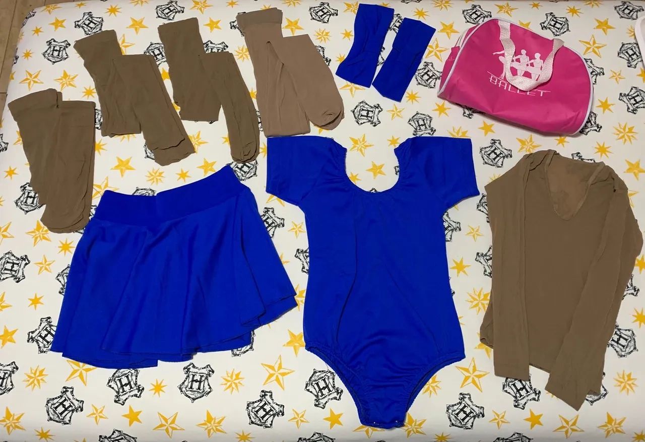 Kit Bailarina: Saia, Body, Meias e Acessórios