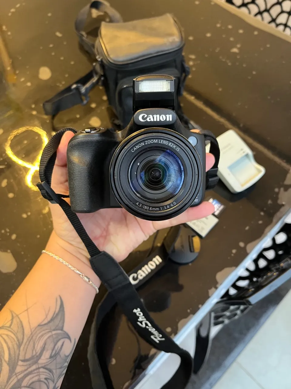 Câmera Cânon Sx520 Hs Seminova Powershot Full Hd