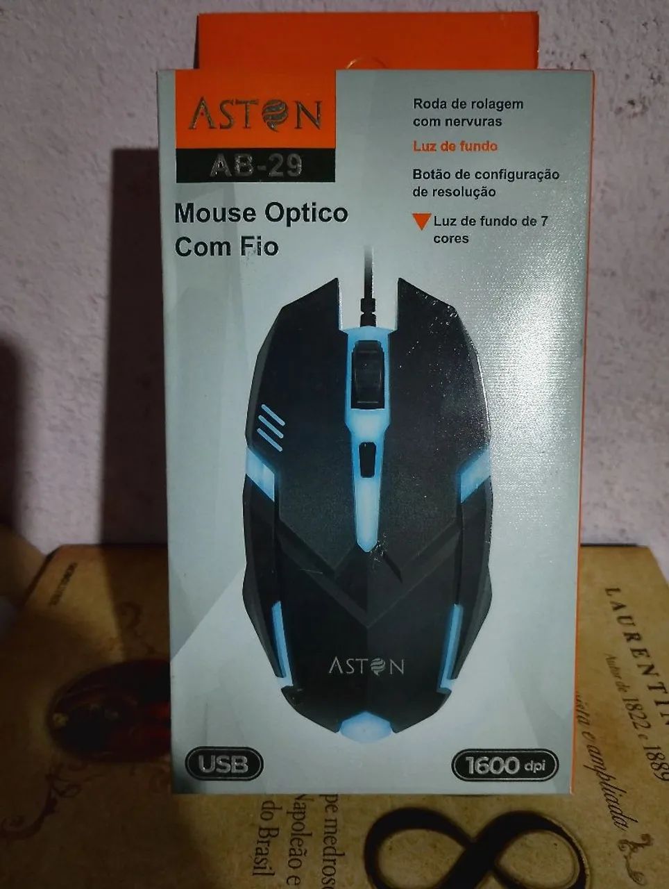 Mouse Óptico Com Fio - 1600dpi  - Foto 3