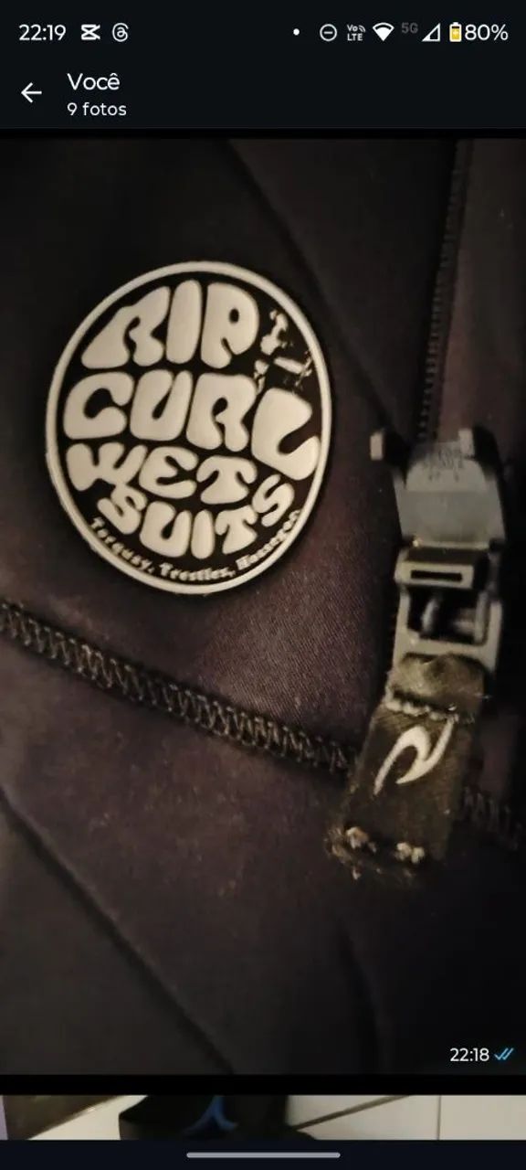 Roupa de Borracha Rip Curl E-Bomb Pro 3/2mm - Top de Linha, Quase Nova! ? - Foto 6