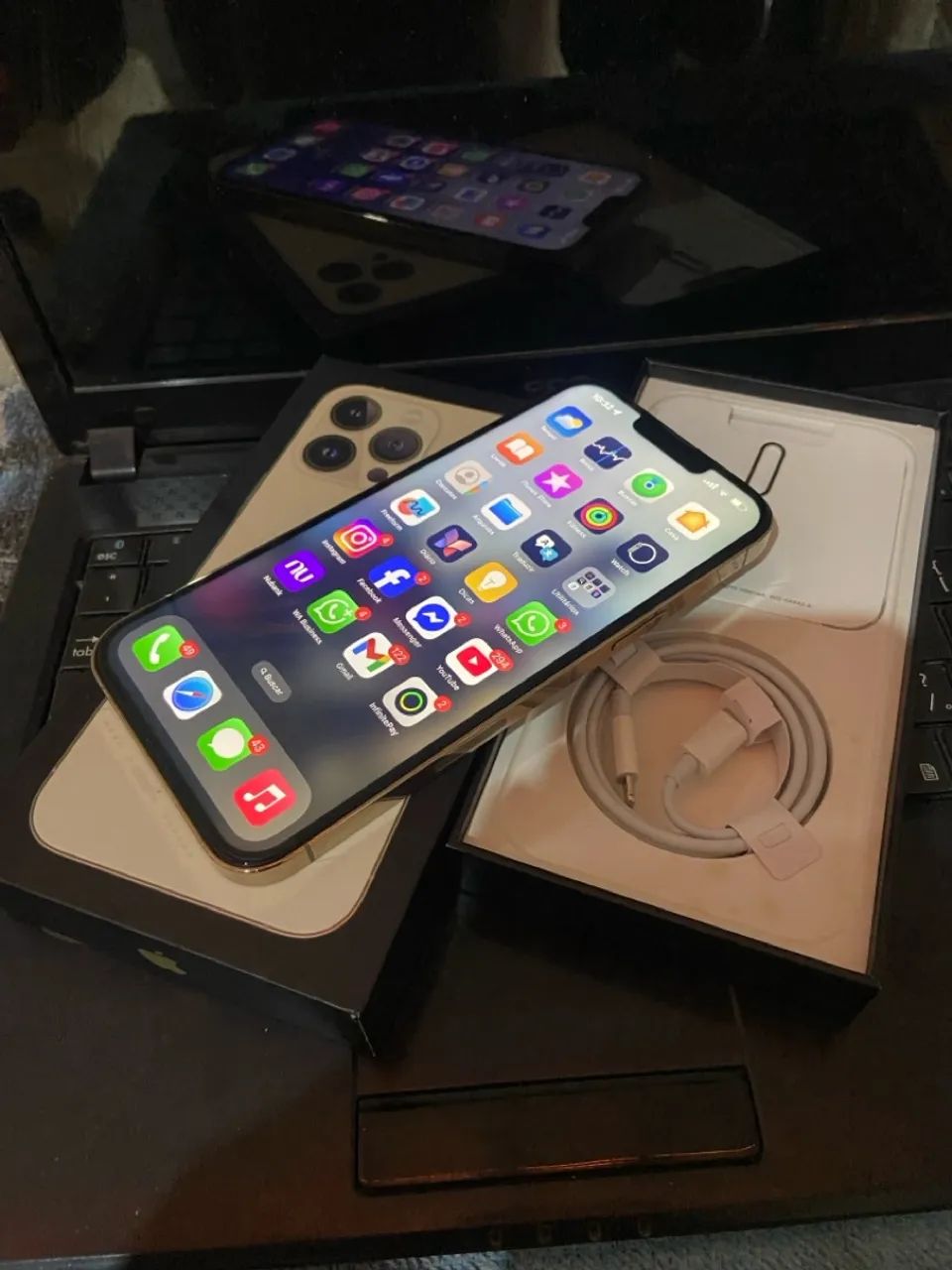 iPhone 13 Pro Max 128gb completo com caixa - Foto 3