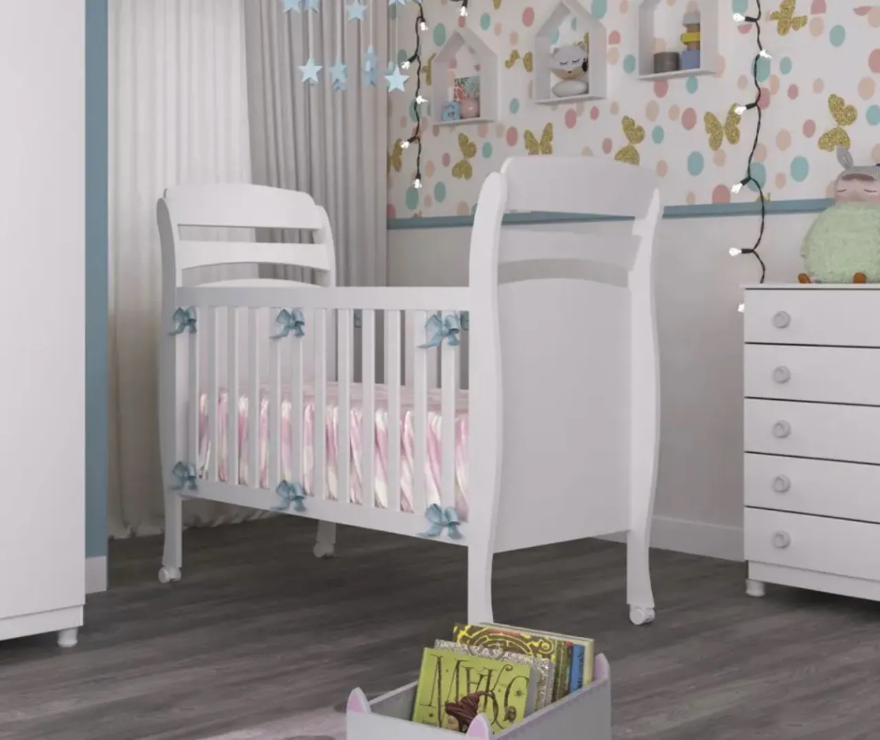 Berço Infantil Branco