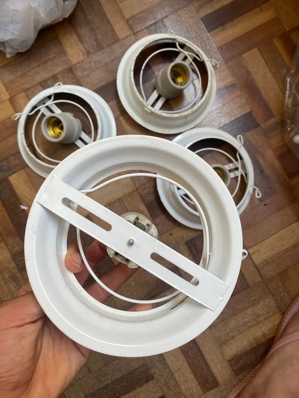 Plafon suporte de teto p/ lampada