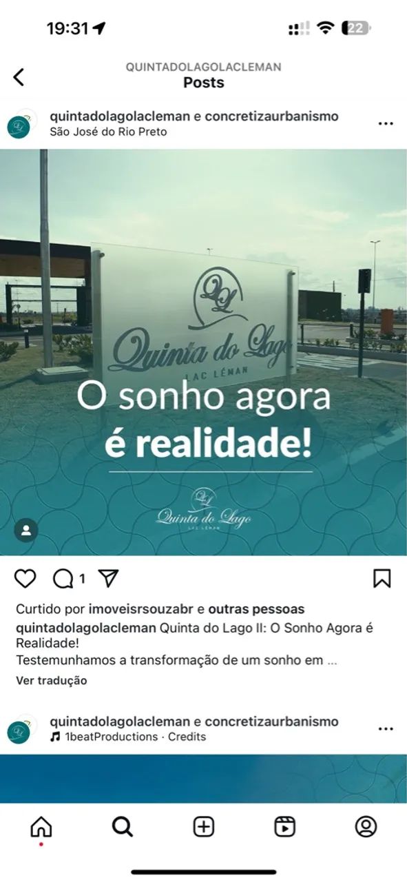 Terreno 300mts Quinta do lago Lac leman