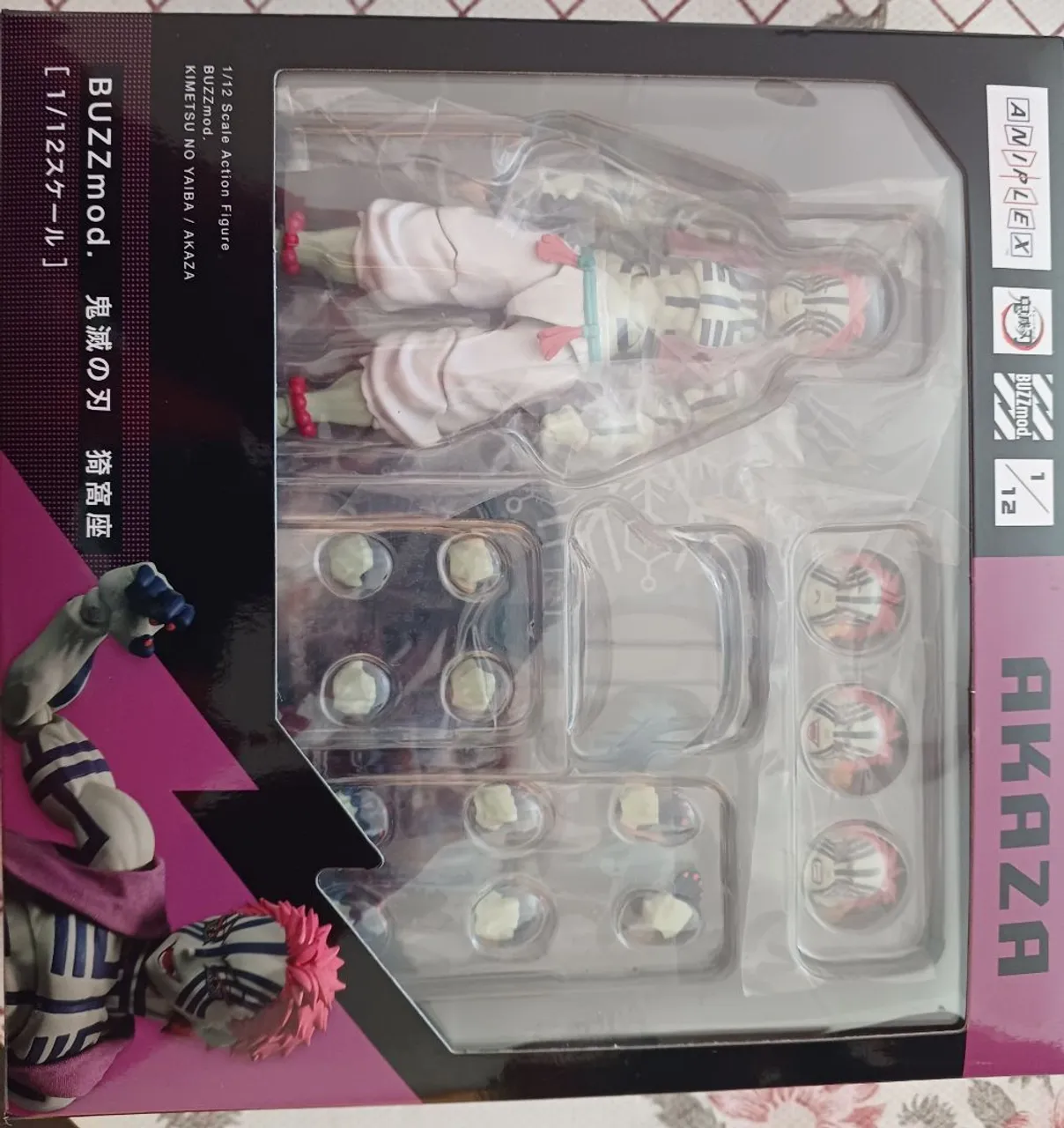 Action Figure Buzzmod Akaza - Kimetsu no Yaiba Demon Slayer