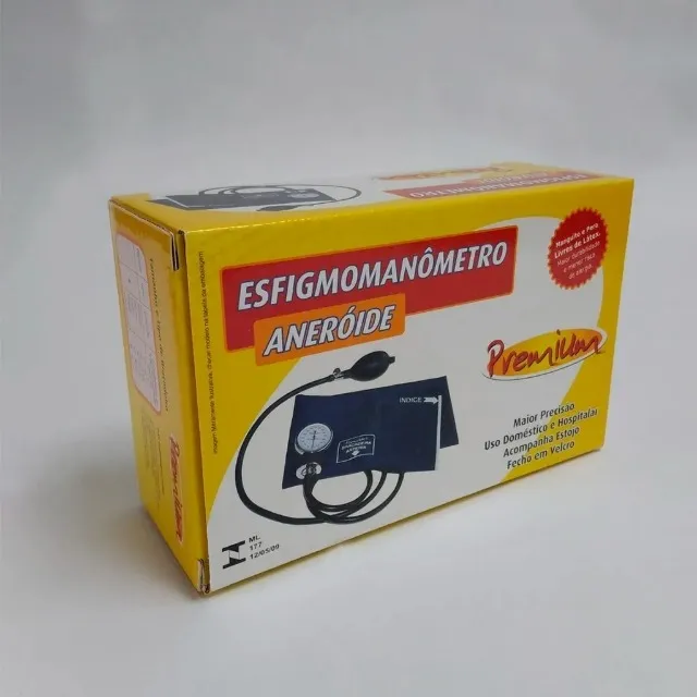 Aparelho De Pressão Arterial Manual Esfigmomanômetro Premium
