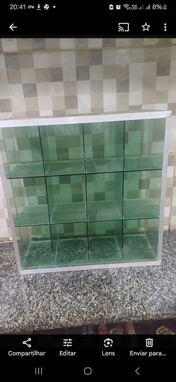 Expositor de Vidro para Loja 45×45cm