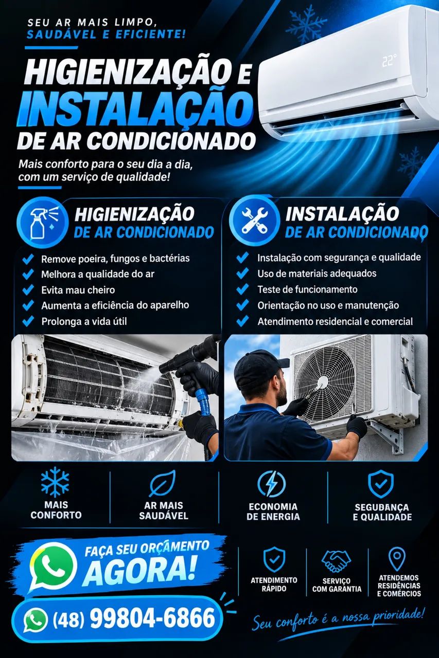 ? HIGIENIZAÇÃO E INSTALAÇÃO DE AR-CONDICIONADO ? 