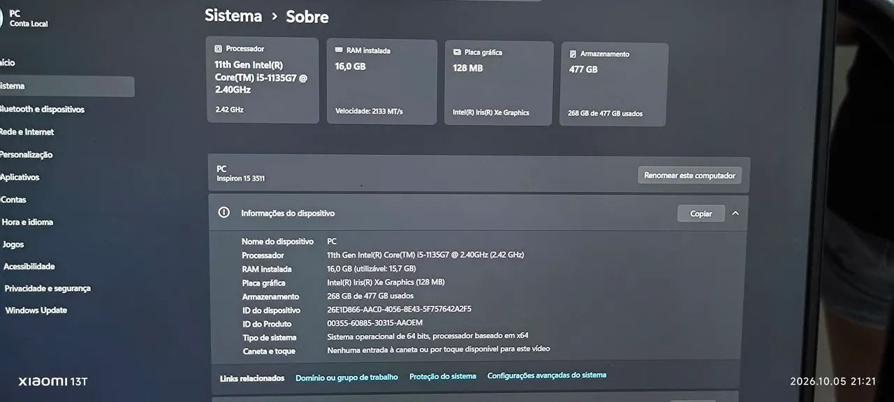 Notebook Dell i5 11° - Foto 3