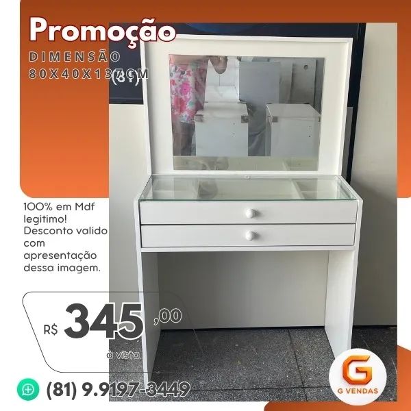 Penteadeira Slim 2GSB - Foto 2