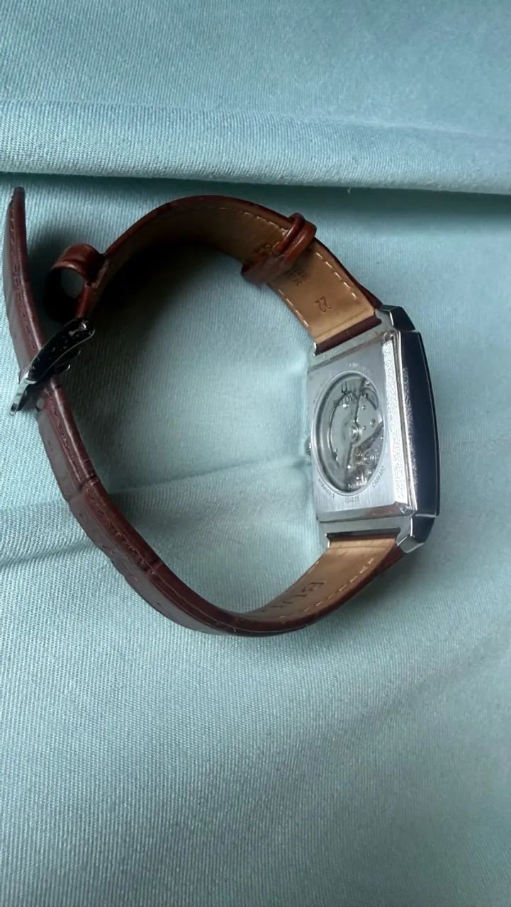Relógio Bulova Masculino Automático Sutton Couro Marrom 96A268 - Foto 4