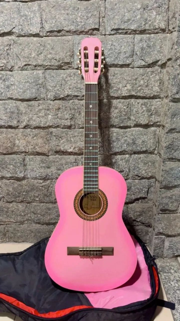 Lindo Violão rosa