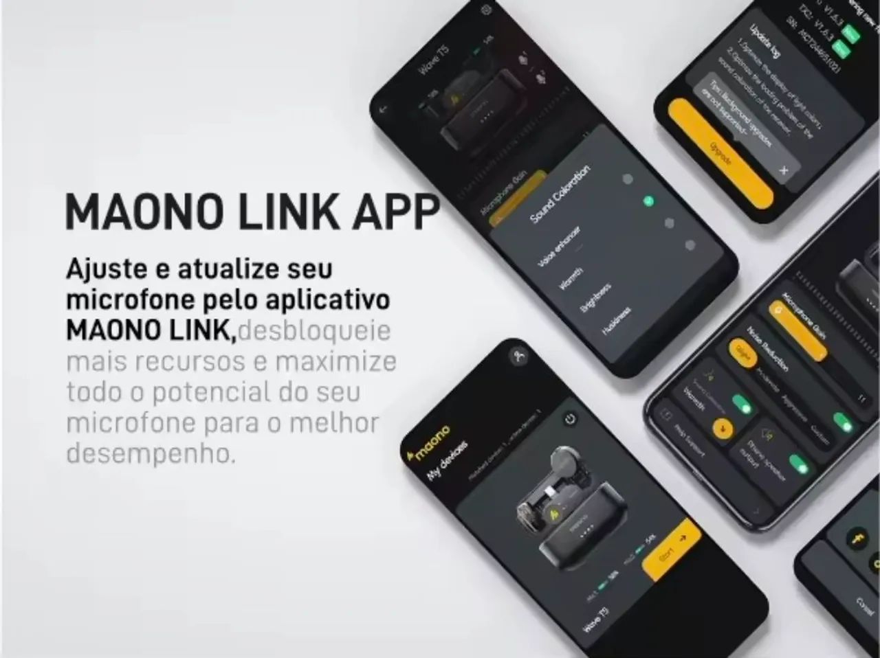 Microfone lapela Maono wave t5 - completo - Foto 5