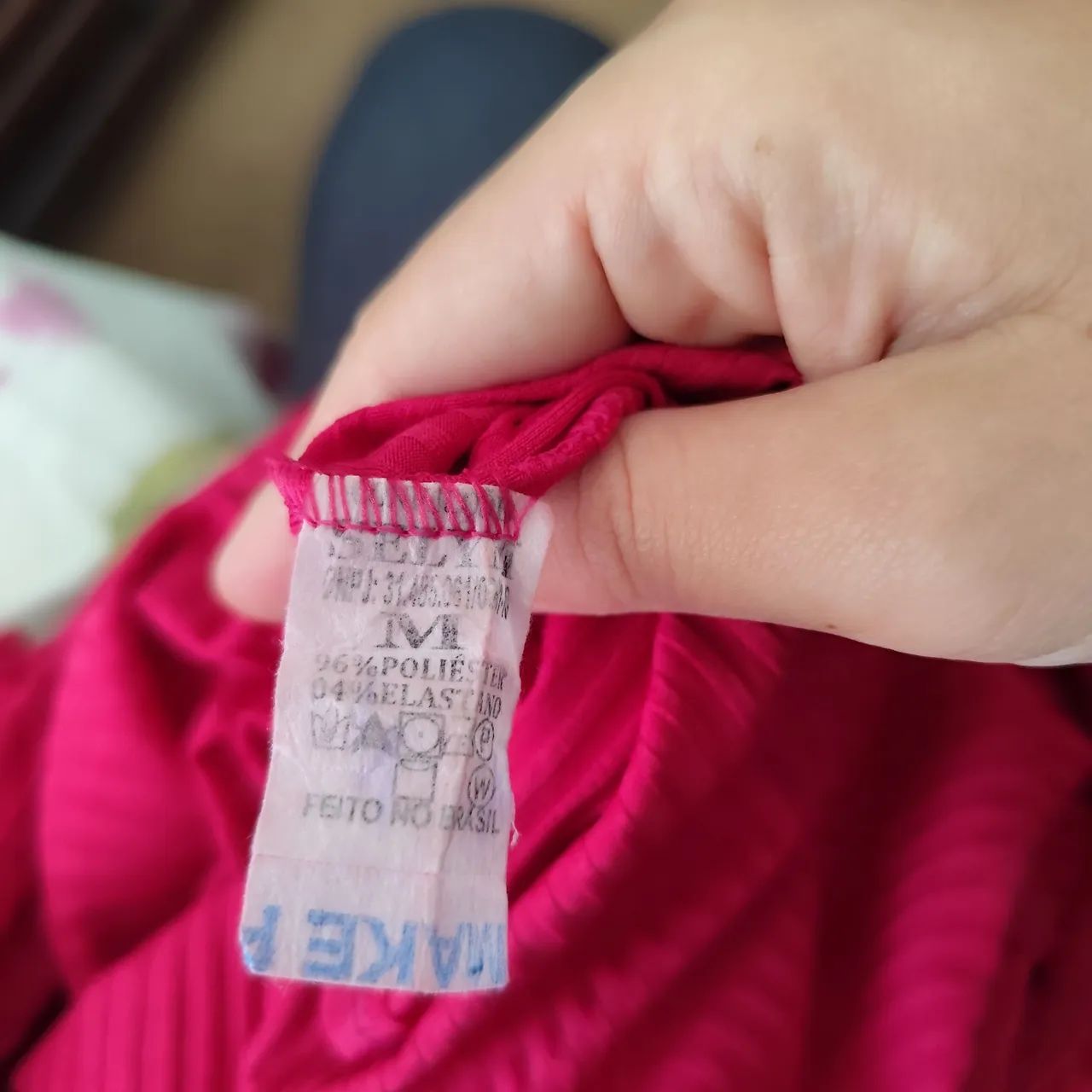 Blusa canelada pink manda bufante de Tule tamanho M - Foto 4