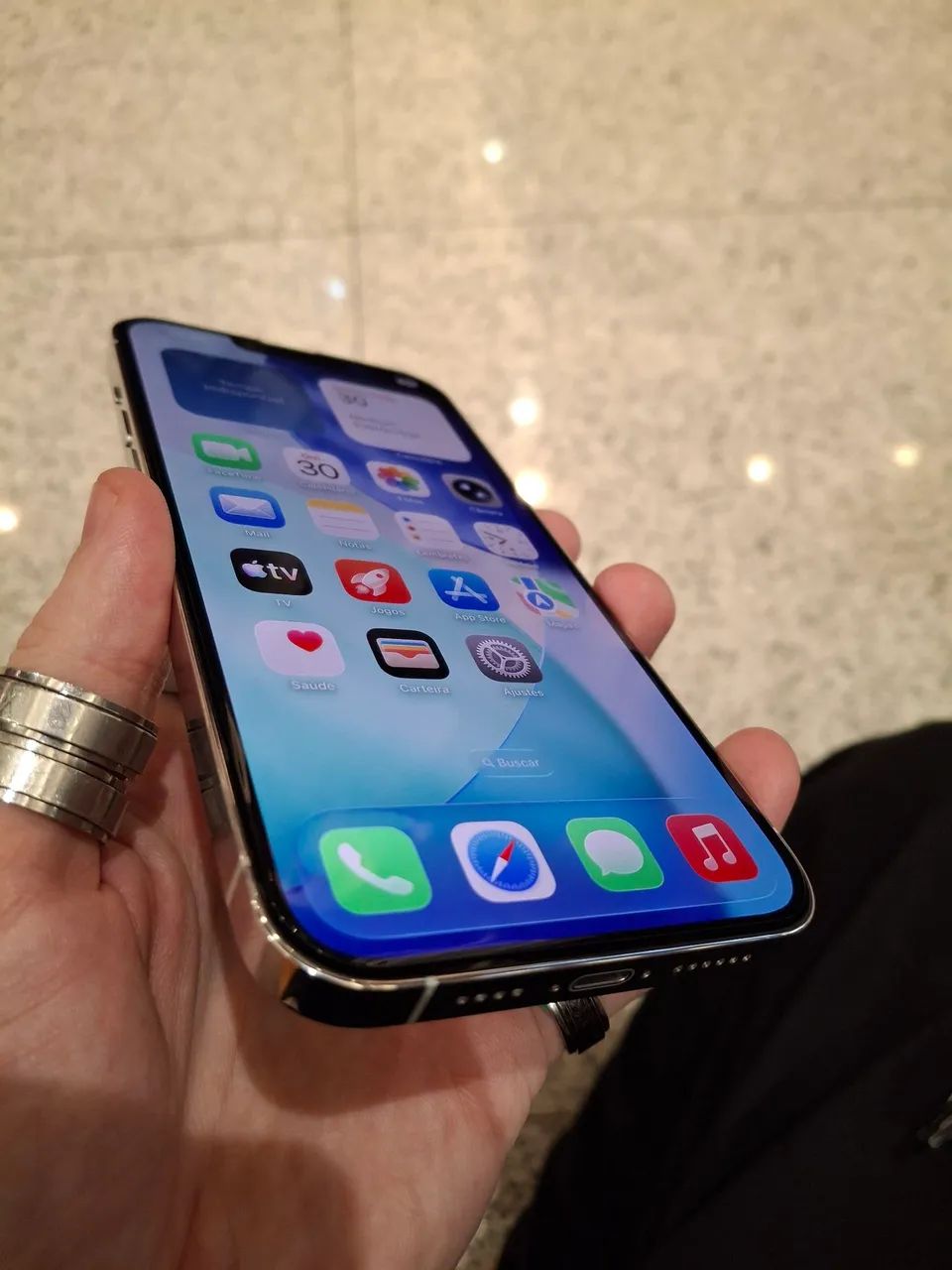 Iphone 13 Pro Max 128gb Prateado PARCELO até 15x no CRÉDITO - Foto 3