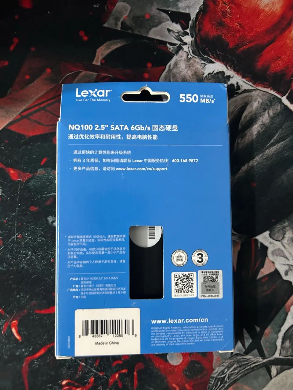 SSD Lexar NQ100 240GB SATA III - 550MB/s - Novo e na caixa - Foto 2