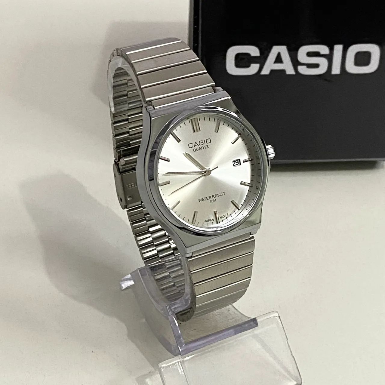 Relógio Casio vintage prateado A180 novo - Foto 2