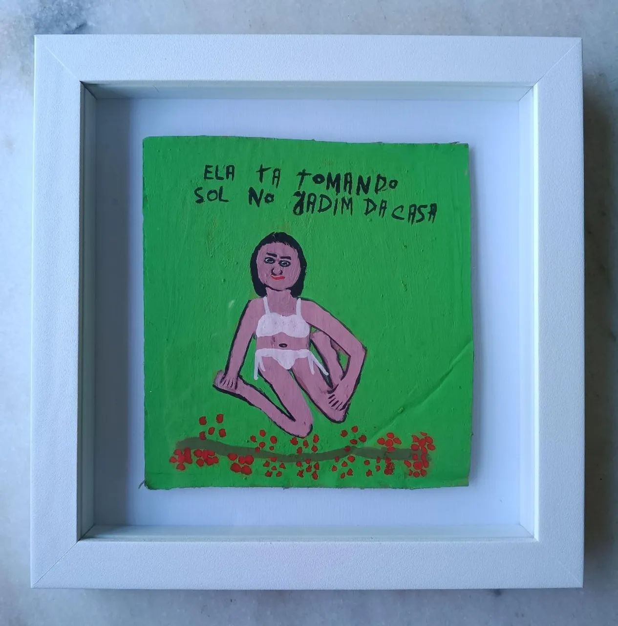 Pinturas em papelão e isopor