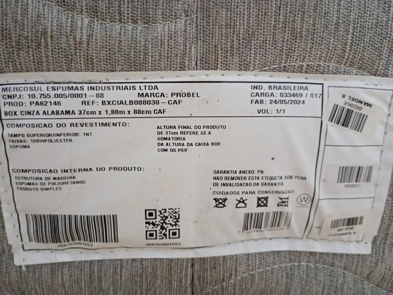 CAMA BOX SOLTEIRO ORTOPÉDICO 