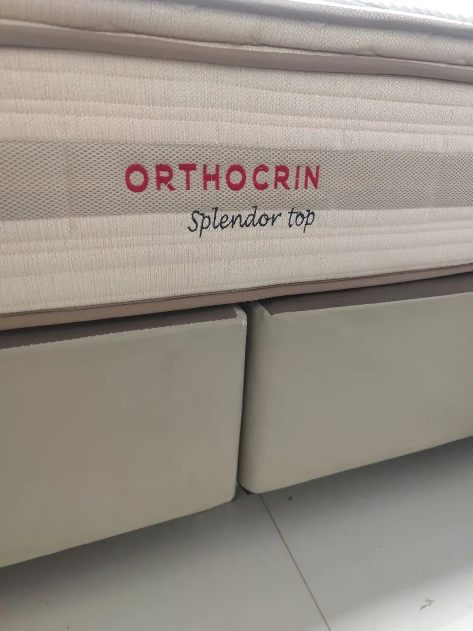 Cama King Orthocrin Splendor Top + Box - 3 anos de uso - Foto 2