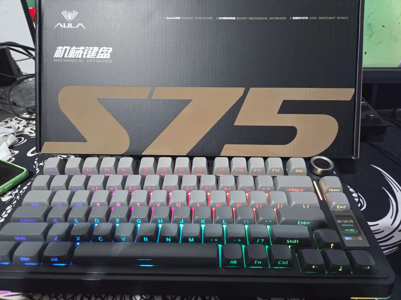 Teclado mecânico sem fio AULA S75pro 75% - Foto 4