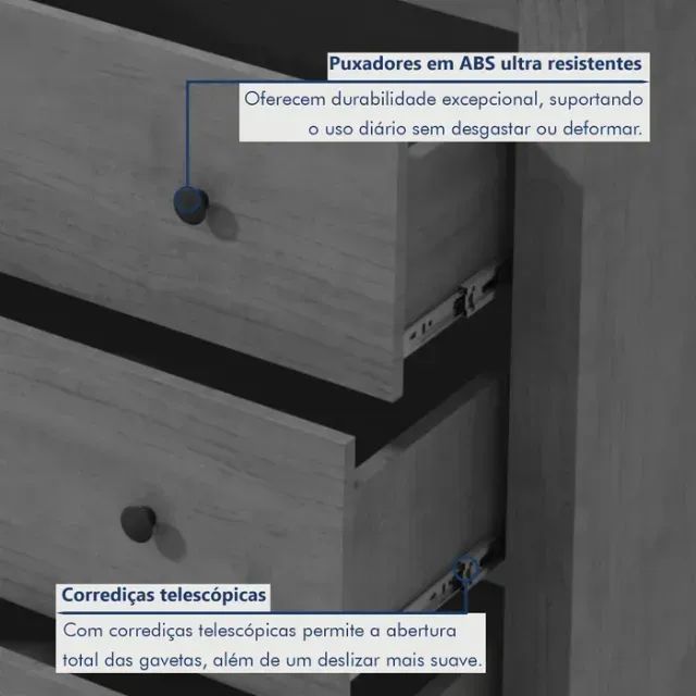 Cômoda Auxiliar para Quarto Solteiro - Foto 2