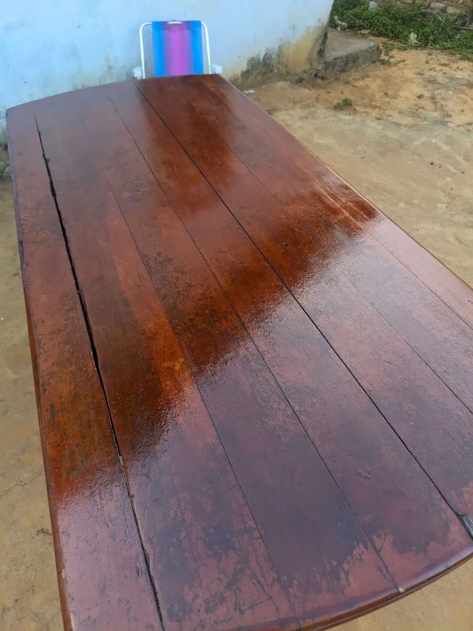 Mesa de jantar em madeira maciça (aceito propostas) - Foto 3