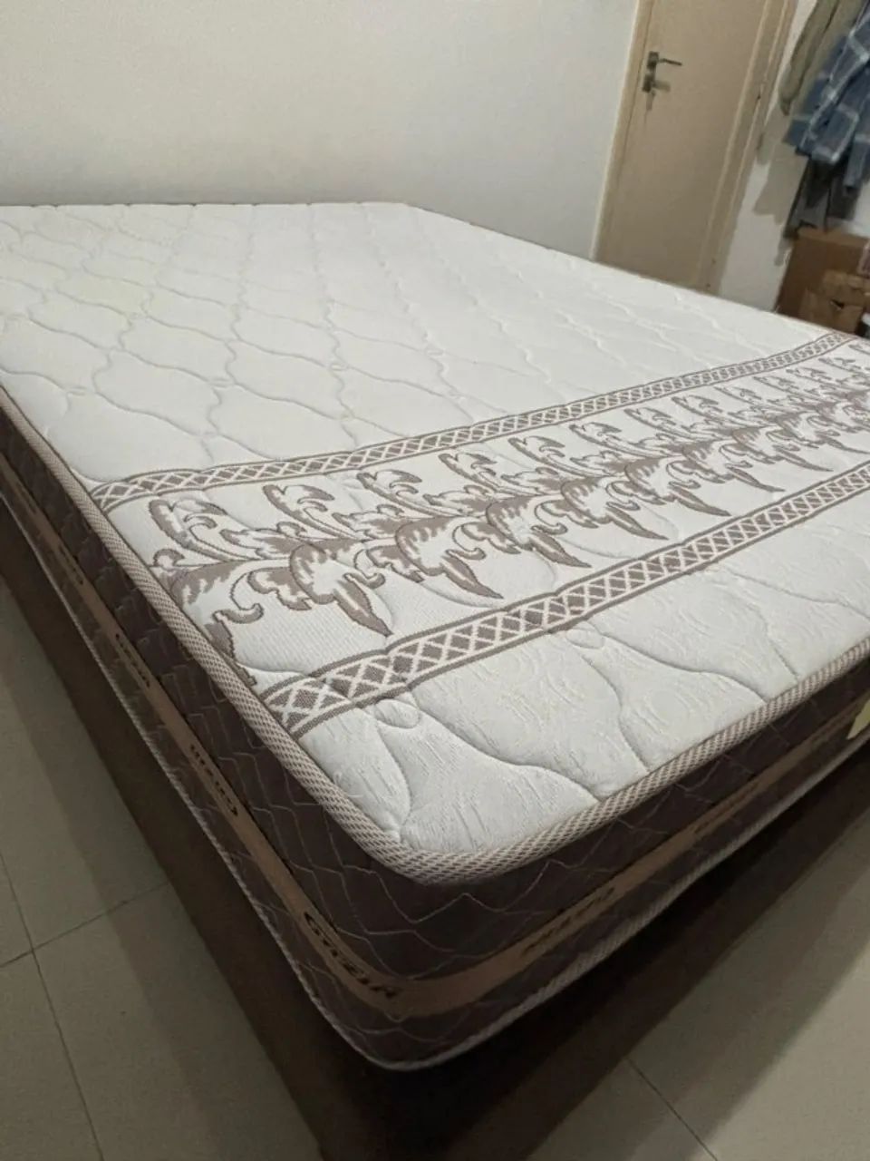 Cama Box + Colchão Gazin Flora Marrom - Foto 2