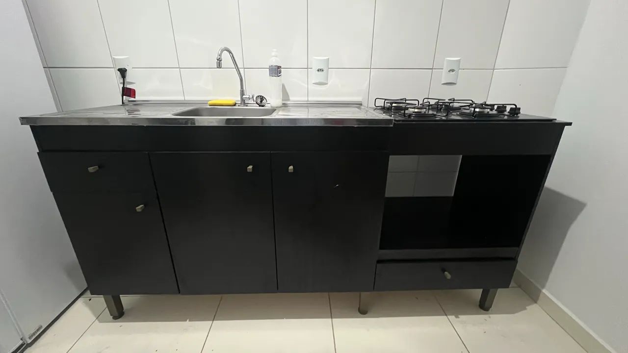Guarda louça com cooktop e pia  - Foto 5