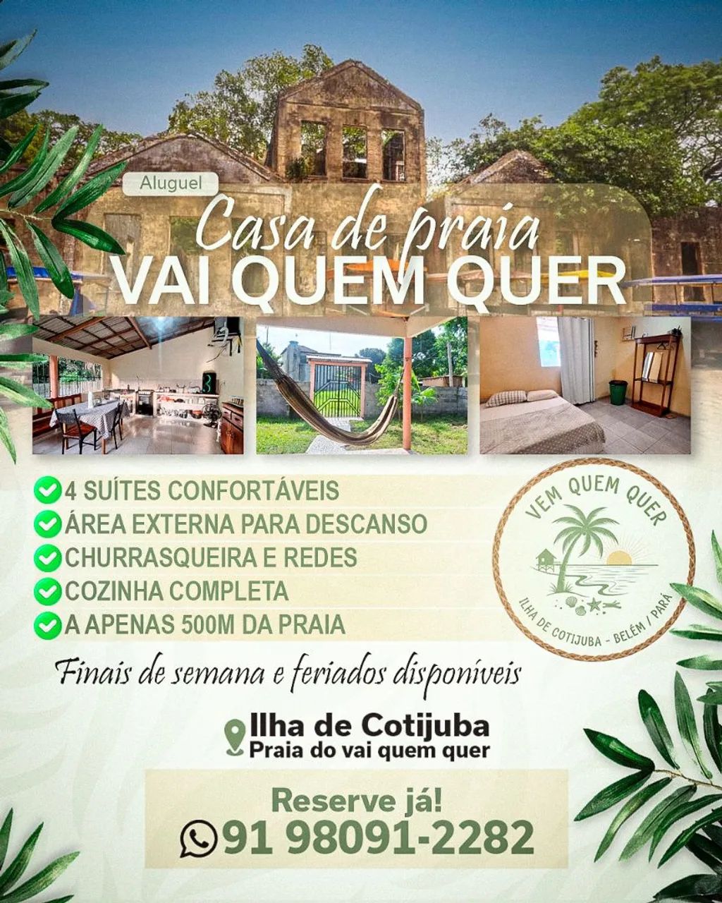 CASA ILHA DE COTIJUBA 