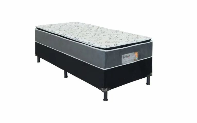 Cama Box Solteiro Conjugada Espuma D28 Unique Caza Nobre Nova - Foto 3