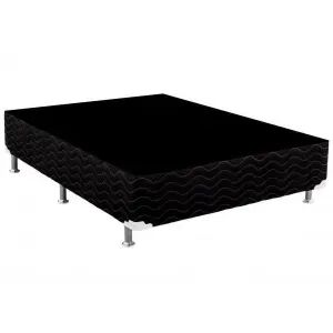 Base Box casal Suede Na Cor Preto - Em Estoque] - Foto 2