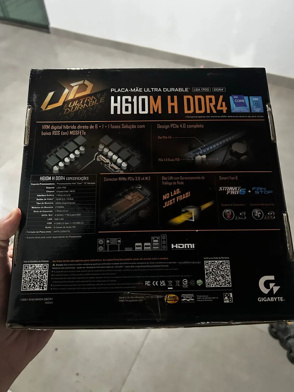 Placa Mãe Gigabyte H610m H Ddr4  - Foto 2