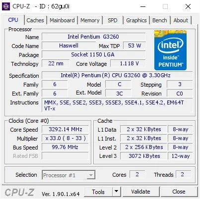 Processador Intel Pentium G3260 3.30Ghz LGA1150 - Foto 3