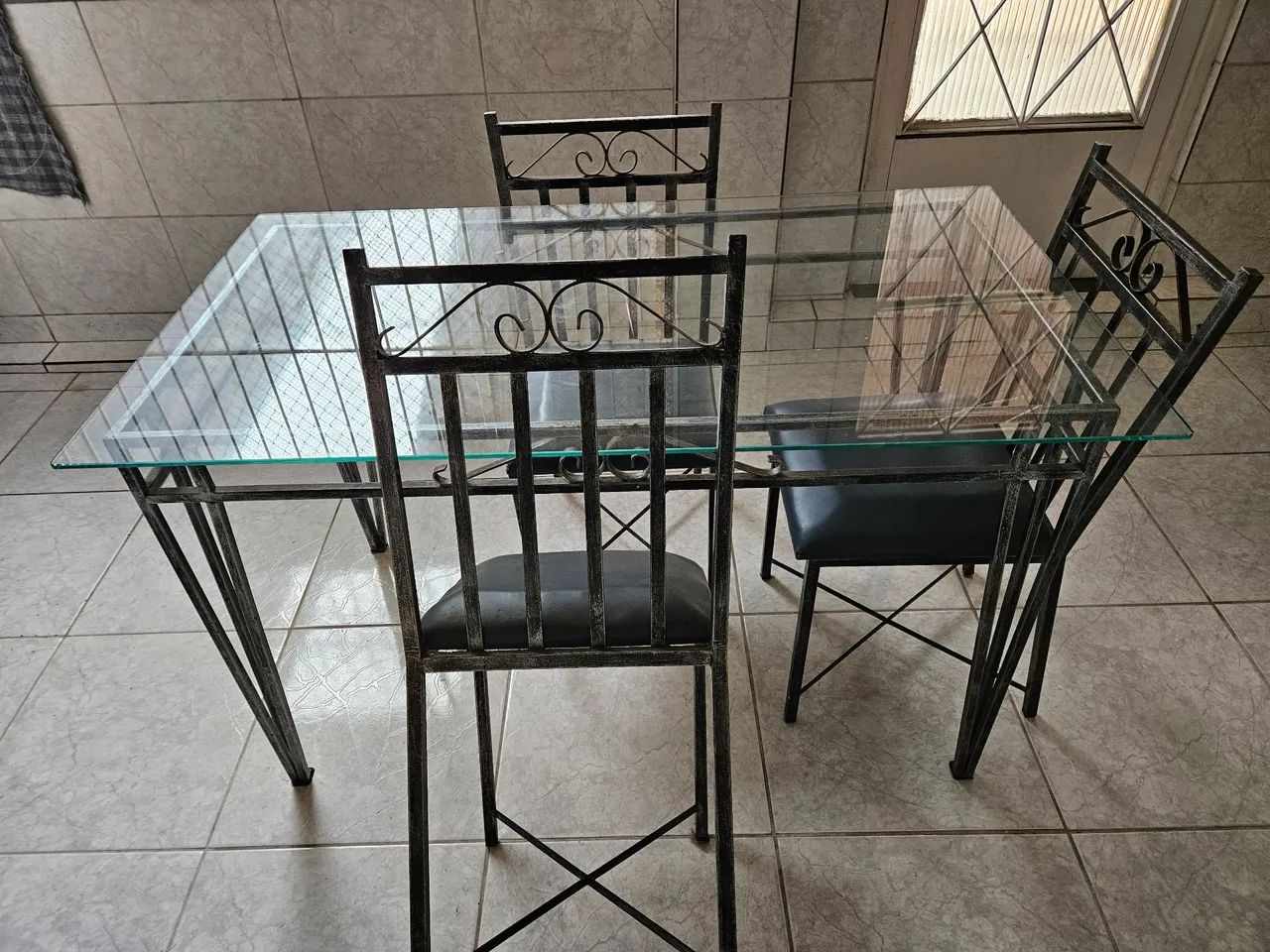 Mesa de vidro conjunto - Foto 3